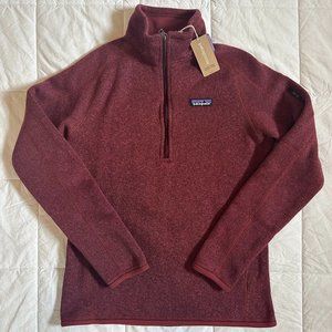 Patagonia Women's Better Sweater 1/4 Zip | Size Small | Chicory Red